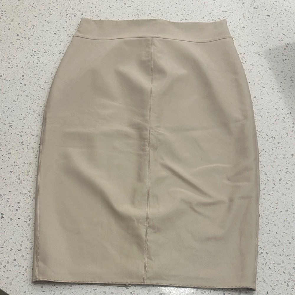 Bailey 44 Neutral Beige High-Waist Pencil Skirt
